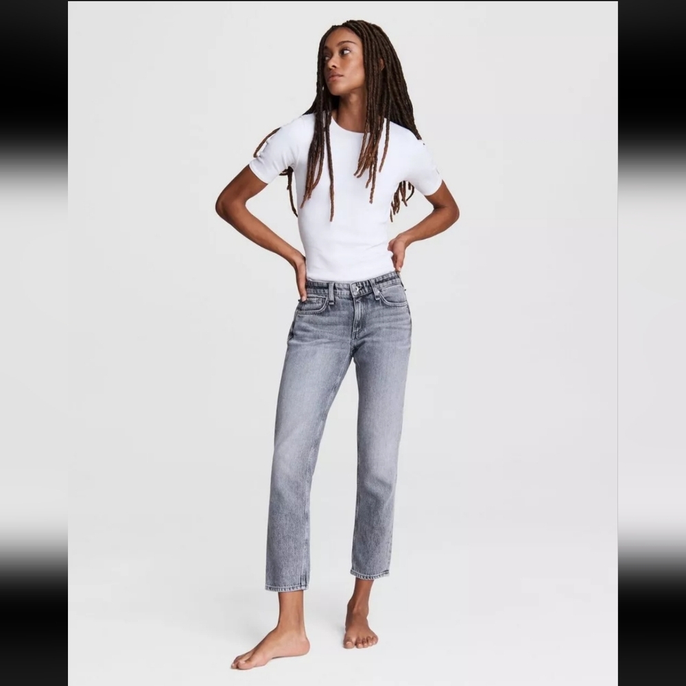 Rag & bone Gray Boyfriend Jeans